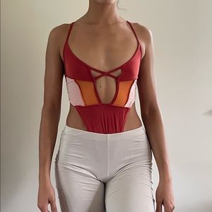 PLT Mesh High Cut Bodysuit
